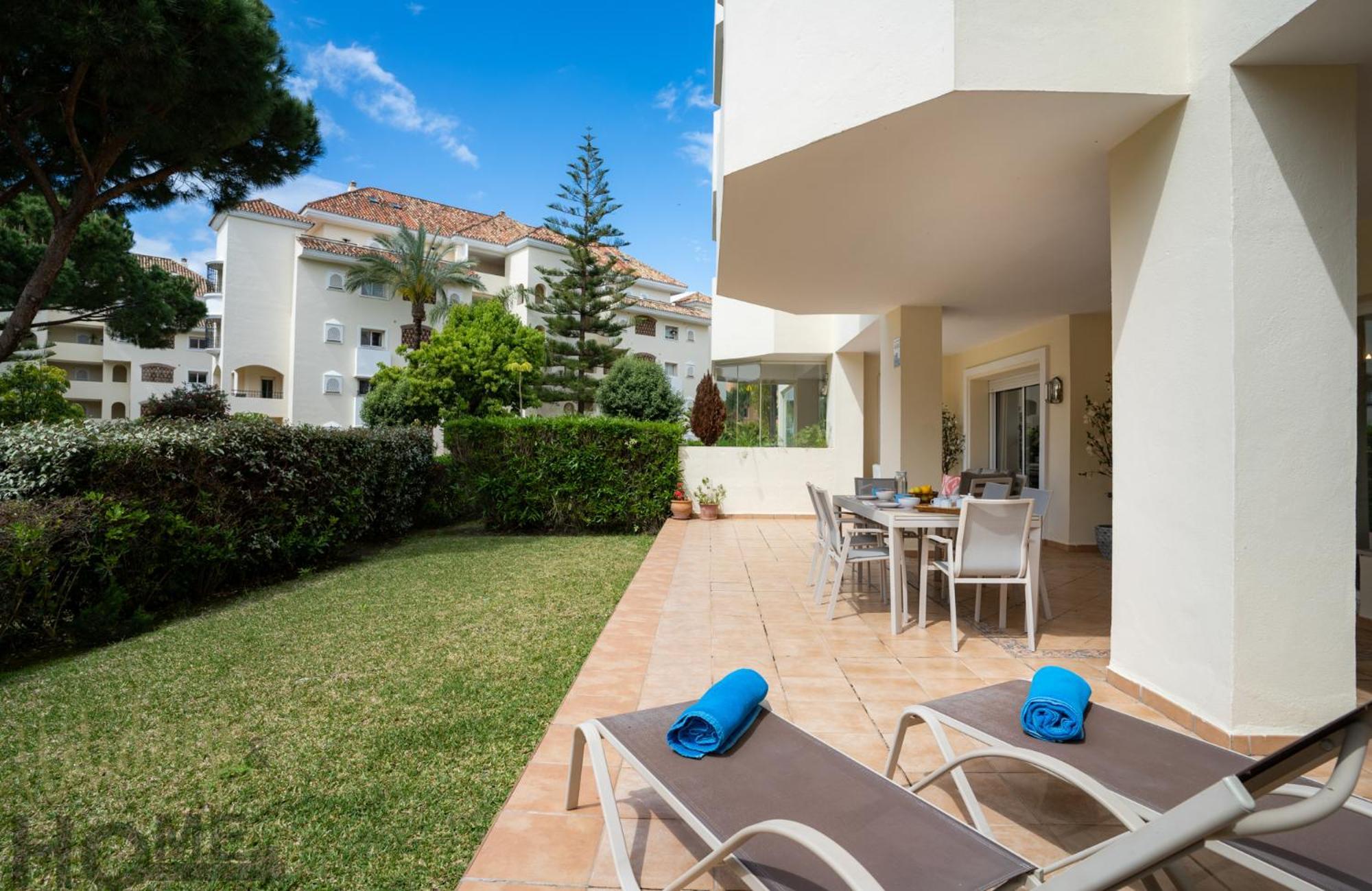 Ferienwohnung Hacienda Playa Elviria 300 M Playa,Jardin , 2 Hab ,Marbella Exterior foto