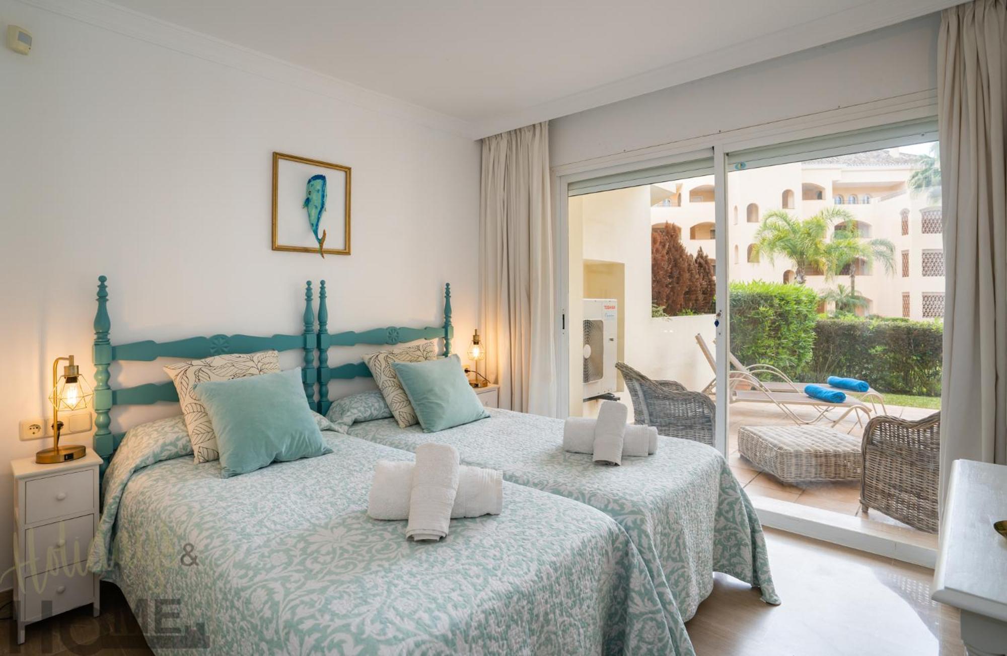 Ferienwohnung Hacienda Playa Elviria 300 M Playa,Jardin , 2 Hab ,Marbella Exterior foto