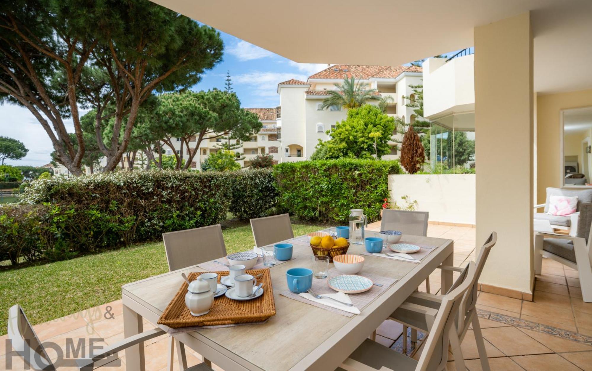 Ferienwohnung Hacienda Playa Elviria 300 M Playa,Jardin , 2 Hab ,Marbella Exterior foto